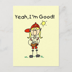 Baseball I'm Good T-Shirts und Geschenke Postkarte