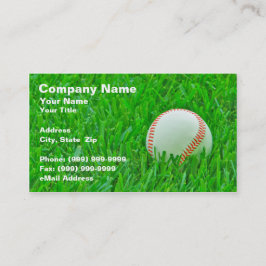 Baseball im Gras Visitenkarte