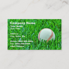 Baseball im Gras Visitenkarte