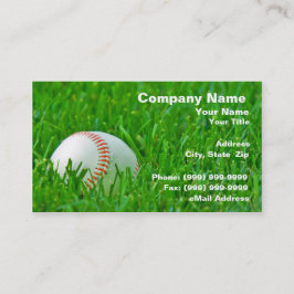 Baseball im Gras Visitenkarte