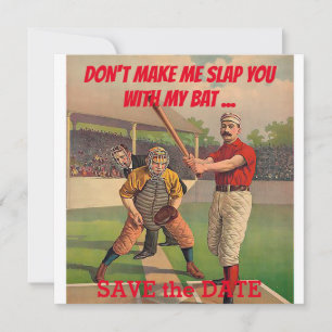Baseball Image FP der 1840er Jahre Save The Date