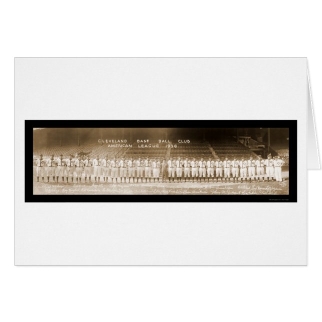 Baseball in Cleveland Foto 1936 (Vorderseite (Horizontal))