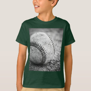 Baseball in Schwarz und Weiß T-Shirt