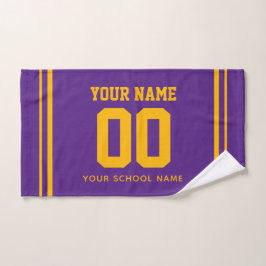 Baseball individueller Name & Rückennummer, Teamge Handtuch