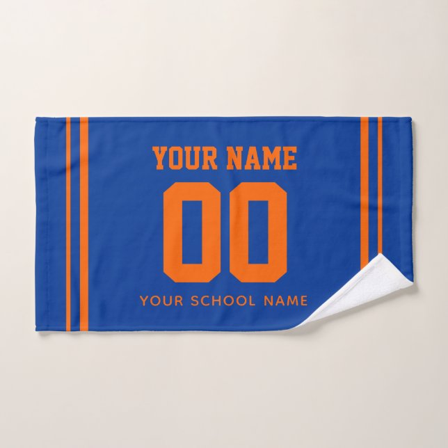 Baseball individueller Name & Rückennummer, Teamge Handtuch (Handtuch)