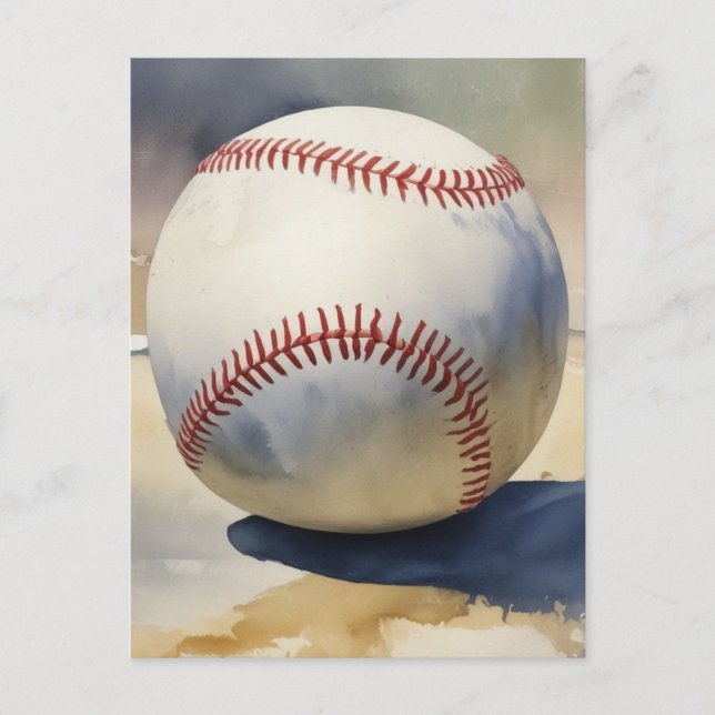 Baseball Inspirational Postkarte (Vorderseite)