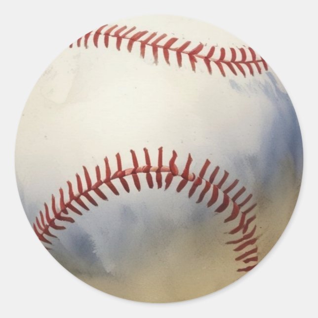 Baseball Inspirational Runder Aufkleber (Vorderseite)