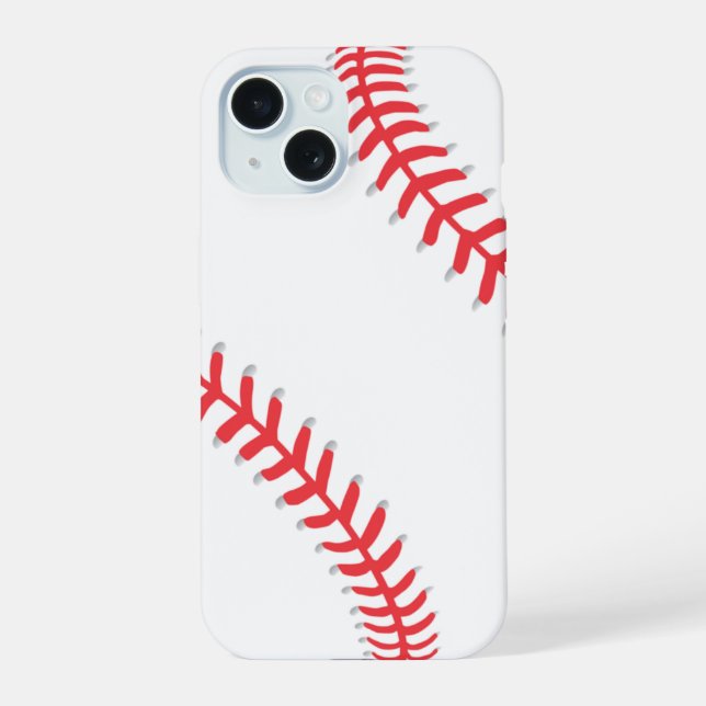 Baseball - iPhone 15 Hülle (Rückseite)
