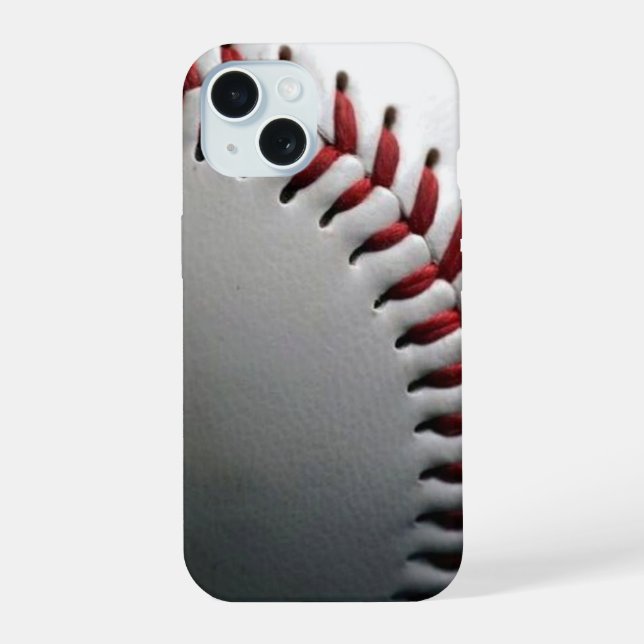 Baseball-iPhone-15-Hülle iPhone 15 Hülle (Rückseite)