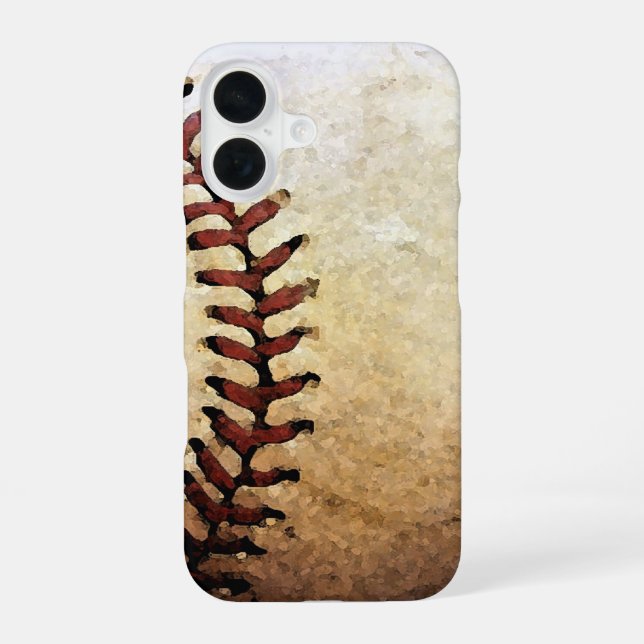 Baseball iPhone 16 Hülle (Rückseite)