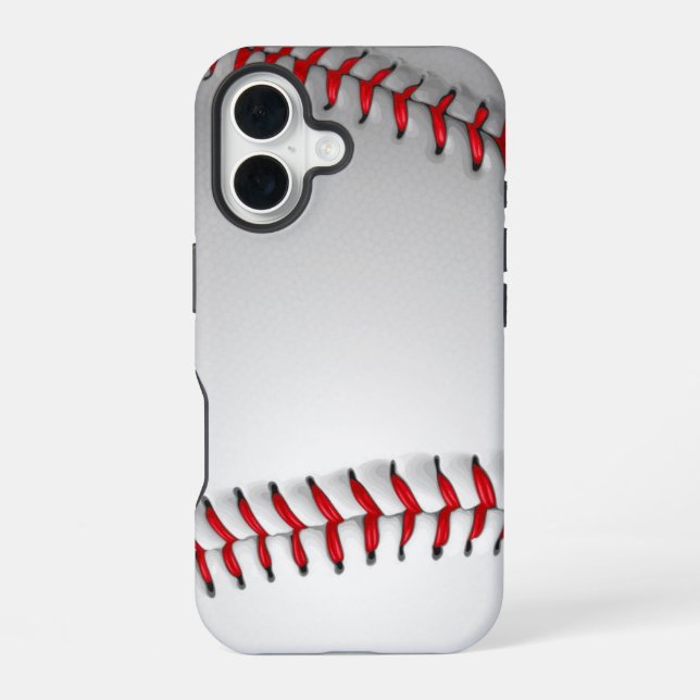 Baseball iPhone 16 Hülle (Rückseite)