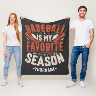 Baseball is my Favorite Season Fleecedecke