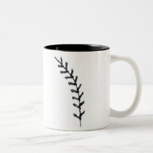 Baseball ist eine Liebe mit Zitat-Ball-Stich-Herz- Zweifarbige Tasse