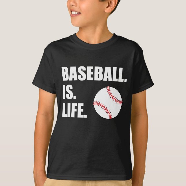 Baseball ist Leben T-Shirt (Vorderseite)
