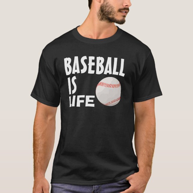 Baseball ist Leben, T - Shirts (Vorderseite)