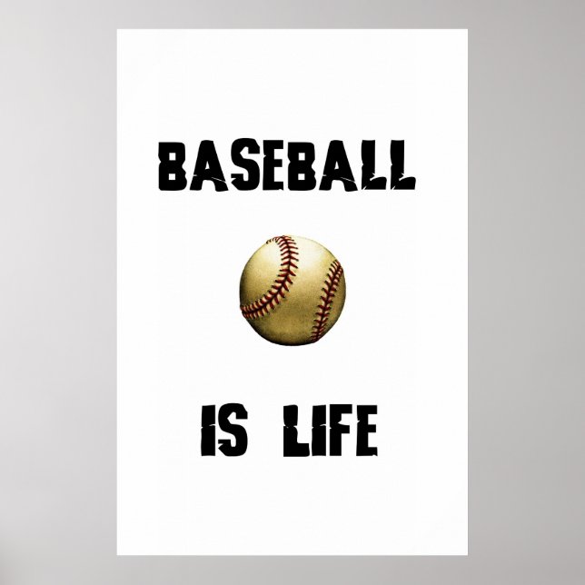 Baseball ist LIfe Poster (Vorne)