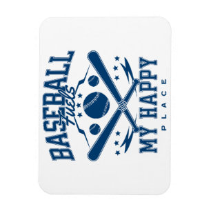 Baseball ist mein glücklicher Ort Magnet