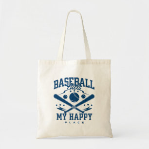 Baseball ist mein glücklicher Ort Tragetasche