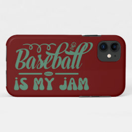 BASEBALL IST MEIN JAM lustig typografischer Baseba Case-Mate iPhone Hülle