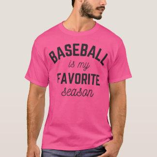 Baseball ist mein Lieblings-Saison-Spieler Sport M T-Shirt