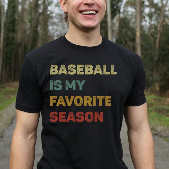 Baseball ist mein Lieblingssaison-Retro T-Shirt (Von Creator hochgeladen)