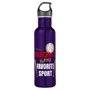 Baseball ist mein Lieblingssport, Baseball Lover. Edelstahlflasche