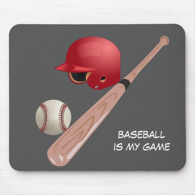 Baseball ist mein Spiel Mousepad (Vorne)