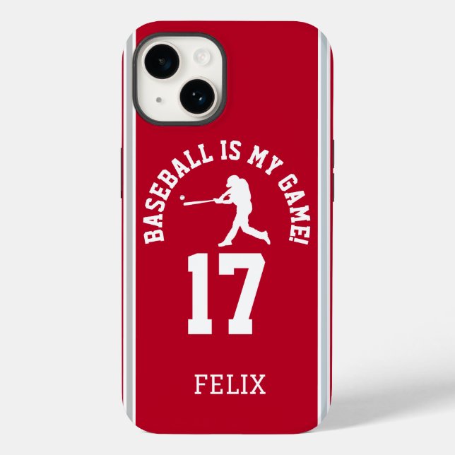 Baseball ist mein Spiel | Sportteam Jersey Inspiri Case-Mate iPhone Hülle (Rückseite)
