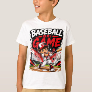 Baseball Ist Mein Spiel Süßes Kawaii-Kinder-Spor T-Shirt