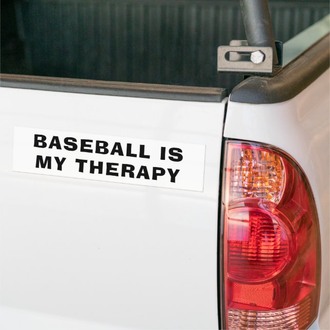 Baseball ist mein Therapieverfahren-Autoaufkleber Autoaufkleber (Auf Lkw)