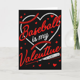 Baseball ist mein Valentinstag-Trainer Spieler Lie Karte