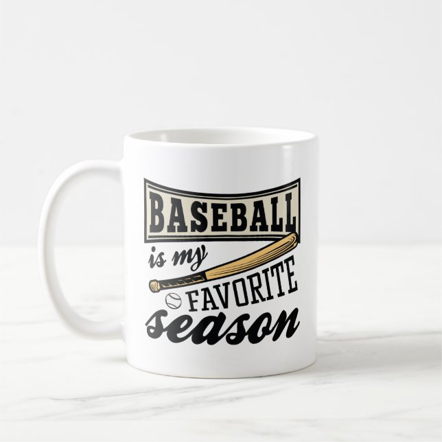 Baseball ist meine Lieblingssaison Kaffeetasse (Links)