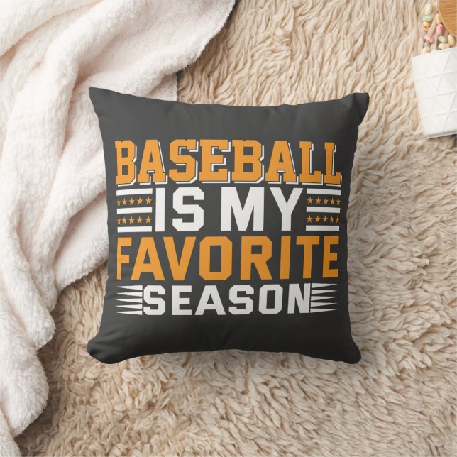 Baseball ist meine Lieblingssaison Kissen (Decke)