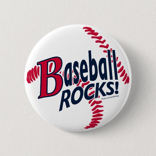 Baseball ist Spitze! Knopf Button (Vorderseite)