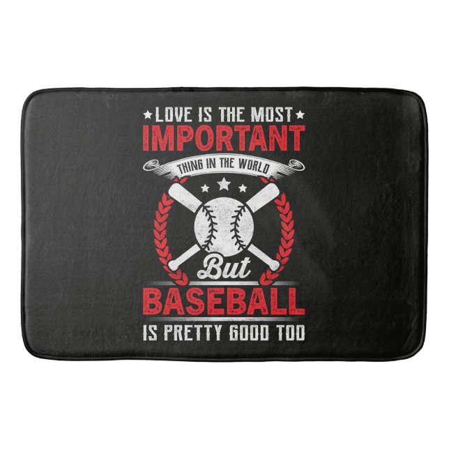 Baseball ist ziemlich gut badematte (Vorderseite)