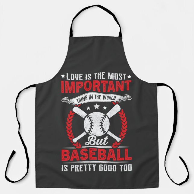 Baseball ist ziemlich gut schürze (Vorderseite)