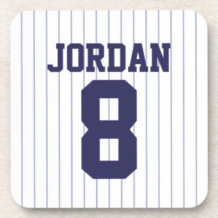 Baseball Jersey mit Individuelle Name und Nummer Getränkeuntersetzer
