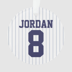 Baseball Jersey mit Individuelle Name und Nummer Ornament