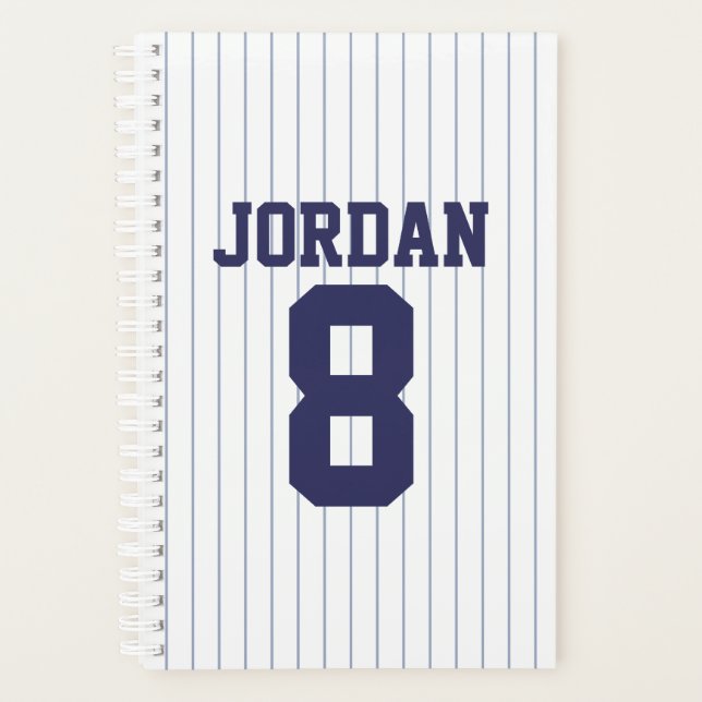 Baseball Jersey mit Individuelle Name und Nummer Planer (Vorderseite)