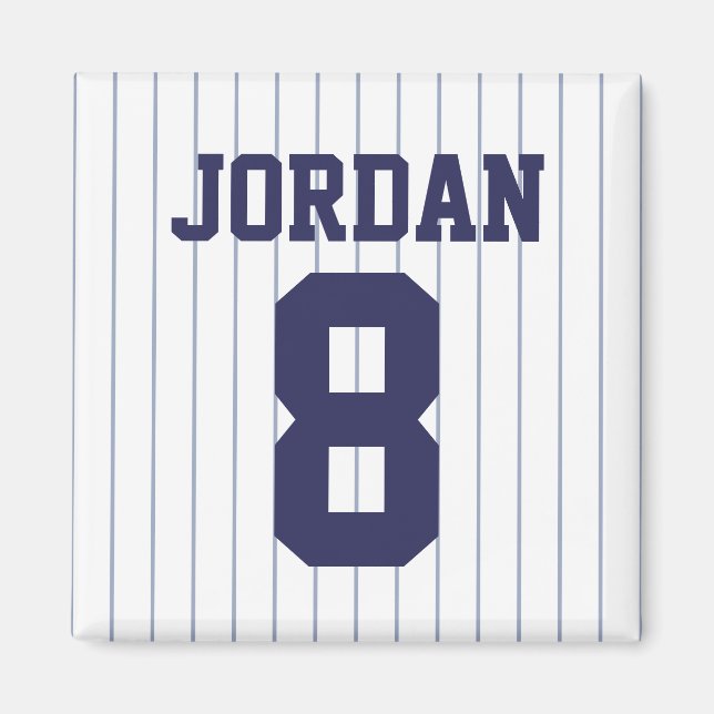 Baseball Jersey mit Zahlen Magnet (Vorne)