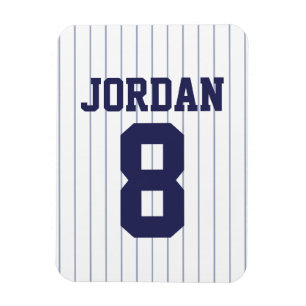 Baseball Jersey mit Zahlen Magnet