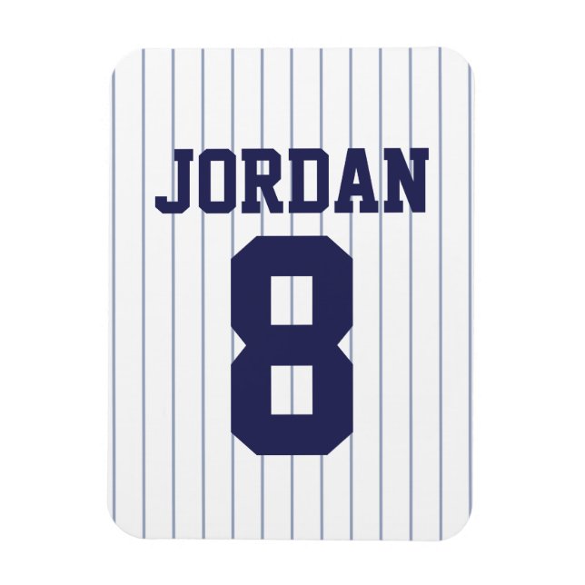 Baseball Jersey mit Zahlen Magnet (Vertikal)