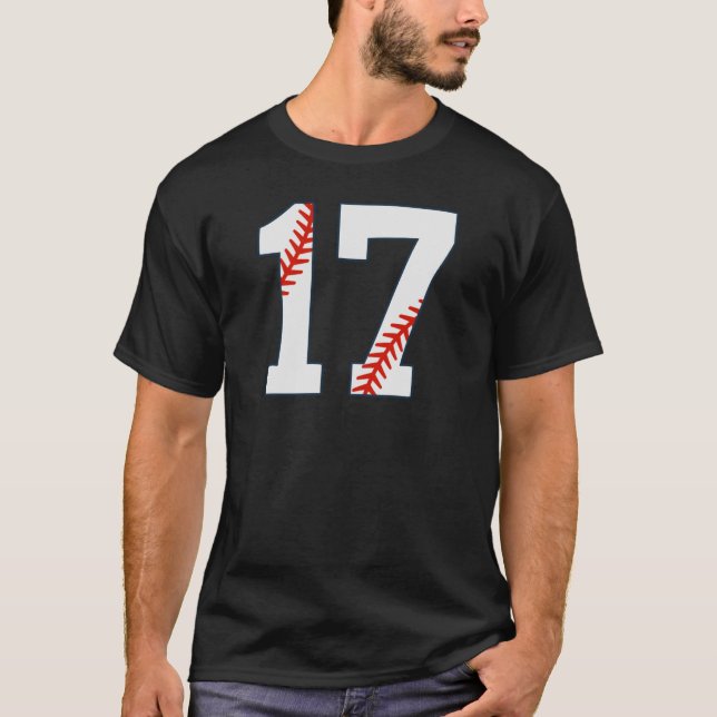 Baseball Jersey Number 17 T-Shirt (Vorderseite)