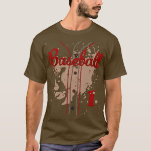 Baseball Jersey Nummer 1 Baseball Uniform Dirty Fu T-Shirt