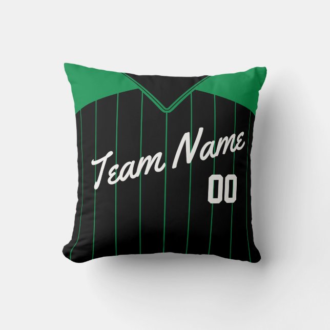 Baseball Jersey Personalisiert Template Pillow Kissen (Vorderseite)