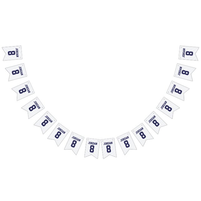 Baseball Jersey - Sportthema Geburtstagsparty Wimpelkette (Alle)