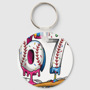 Baseball-Junge-Puzzle-Eiscreme-Tropf-Baseball-Auti Schlüsselanhänger