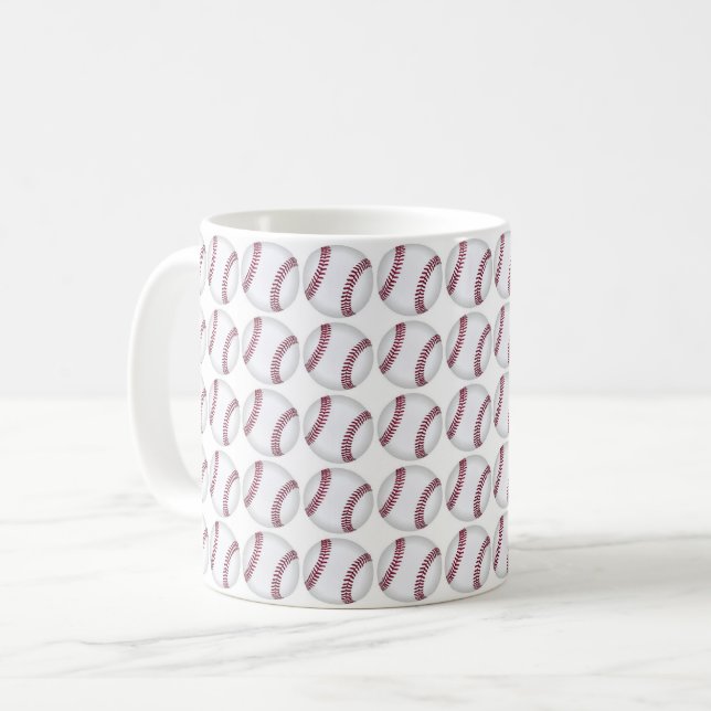 Baseball Kaffeetasse (Vorderseite Links)