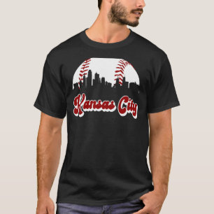 Baseball Kansas City Vintage Liebe Blau Königliche T-Shirt