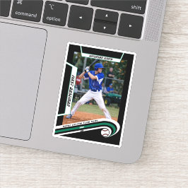 Baseball Keepsakes belebt grünes Schwarzes Custom Aufkleber